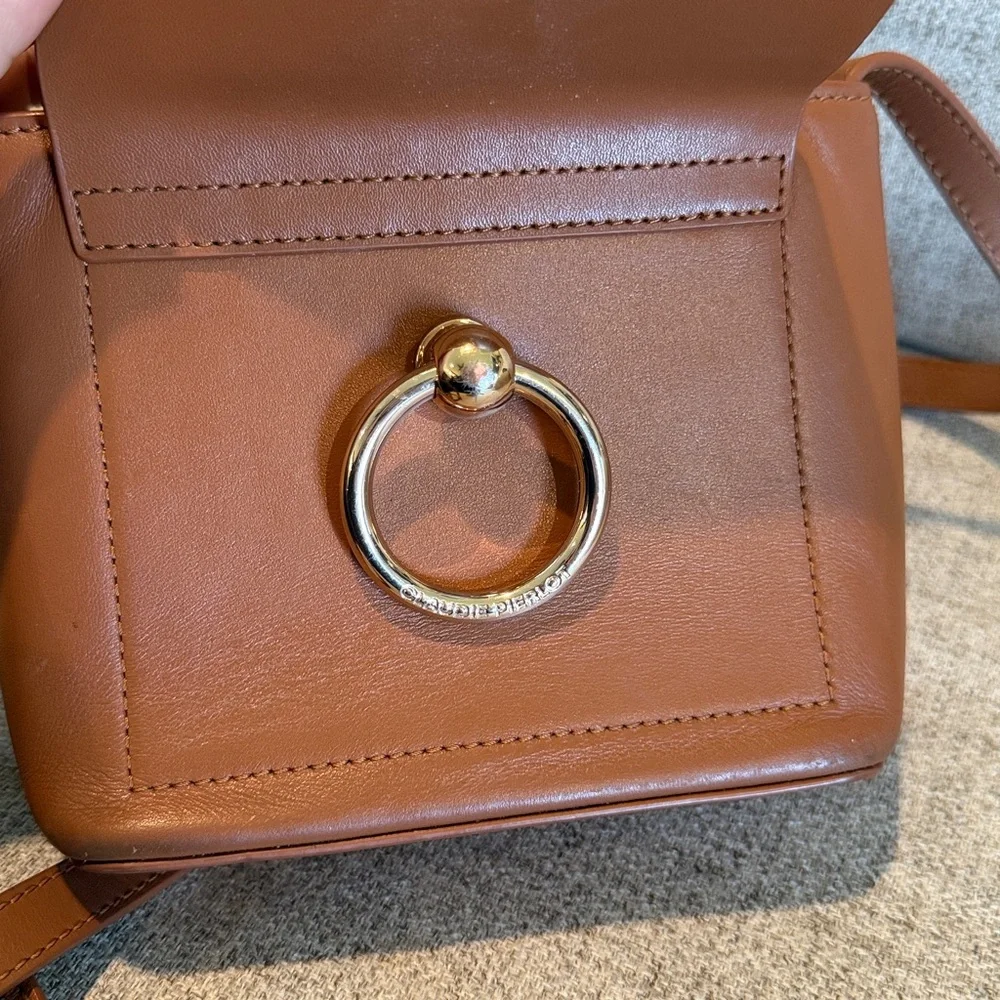 Claudie Perlot Mini Shoulder Bag Used Caramel Brown used